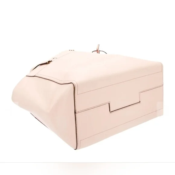 Tory Burch Top Pink Robinson Tote Bag Purse Saffiano Leather - Picture 6 of 9